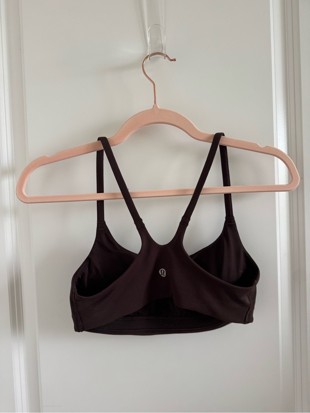 lululemon Brown Wunder Train Strappy Sports Bra